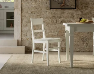 Sedia Flora in legno massello laccato di Arredo3