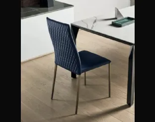 Sedia Tai in pelle di Bontempi