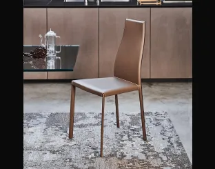 Sedia in cuoio Kaori di Cattelan Italia