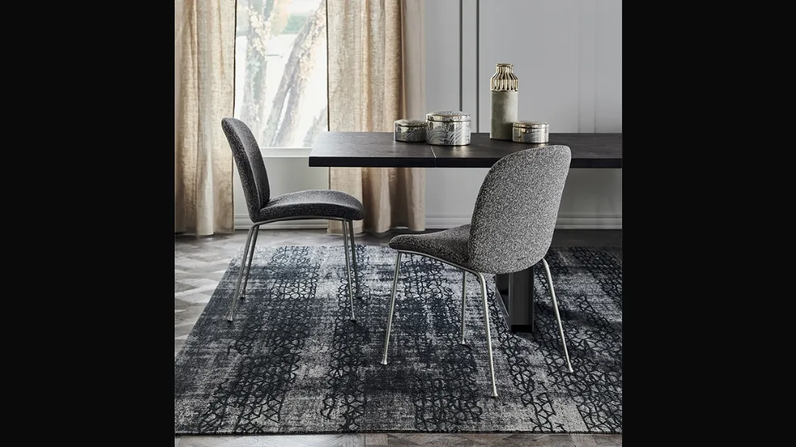 Sedia in tessuto con struttura in metallo Tina di Cattelan Italia