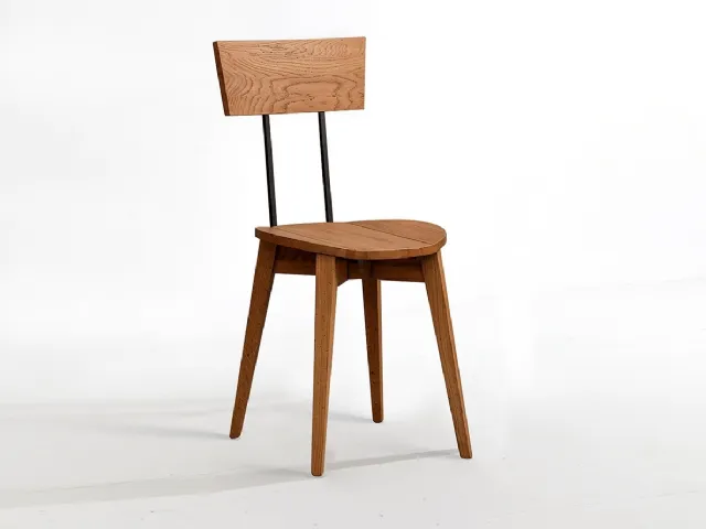 Sedia SD240 in Rovere massello di Devina Nais
