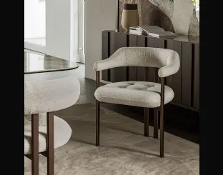 Sedia Greta in tessuto imbottito di Cattelan Italia