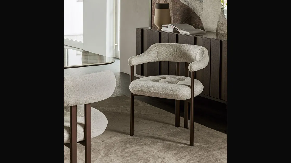 Sedia Greta in tessuto imbottito di Cattelan Italia