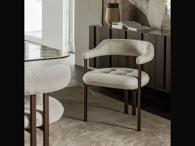 Sedia Greta in tessuto imbottito di Cattelan Italia