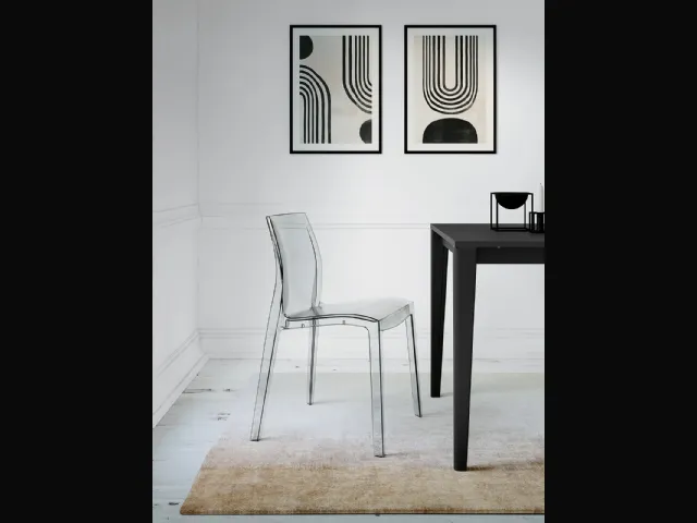 Sedia Light in policarbonato trasparente di Arredo3