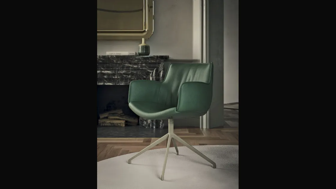 Sedia girevole Rhonda Turn di Cattelan Italia