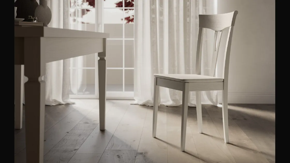 Sedia Rose completamente in legno di Arredo3