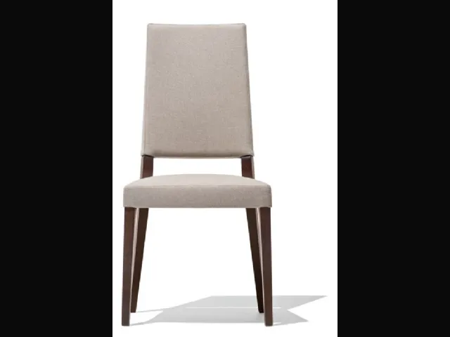 Sedia in tessuto con struttura in legno Sandy di Connubia