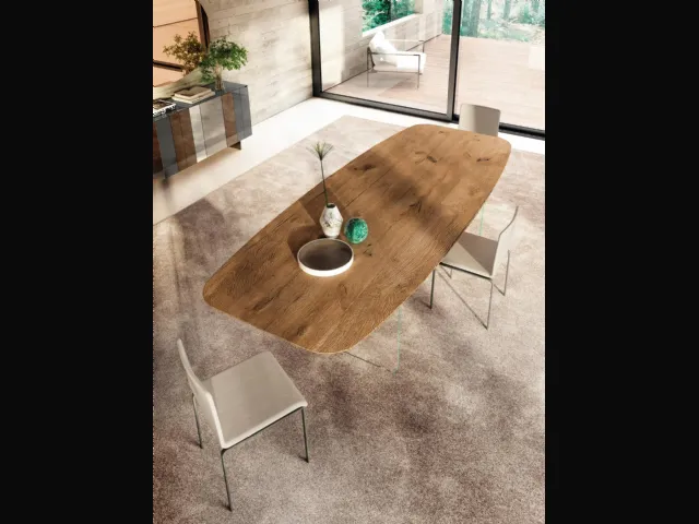 Tavolo in legno Air Soft 2210W di Lago