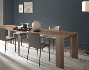 Tavolo Consolle allungabile con meccanismo telescopico David in legno di Altacom