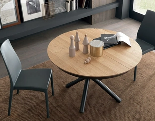 Tavolo allungabile Fahrenheit Round in Rovere di Altacom