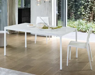Tavolo allungabile in cristallo Zen di Bonaldo