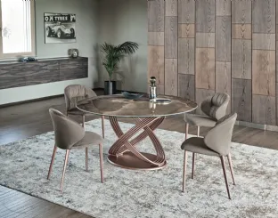 Tavolo Fusion Rotondo di Bontempi