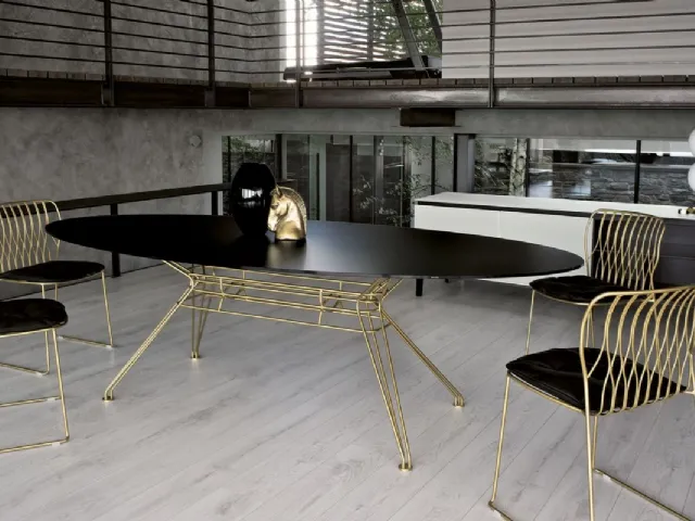 Tavolo ovale Sander di Bontempi