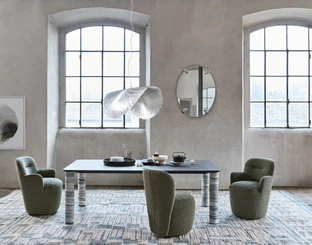 Tavolo Brick 144 in pietra lavica di Gervasoni