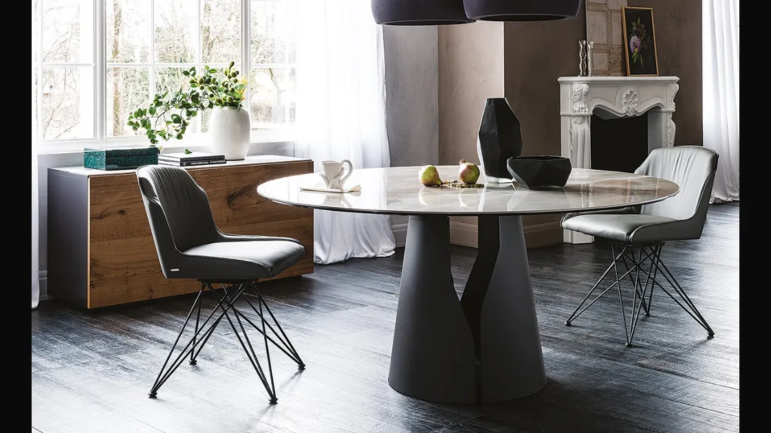 Tavolo con piano in ceramica Giano Keramik di Cattelan Italia