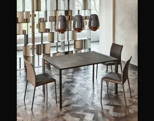 Tavolo con struttura in acciaio e piano in laminato Pedro di Cattelan Italia