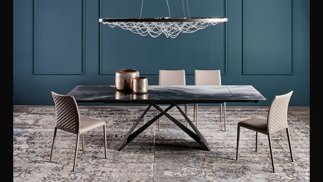 Tavolo Premier Crystalart Drive di Cattelan Italia