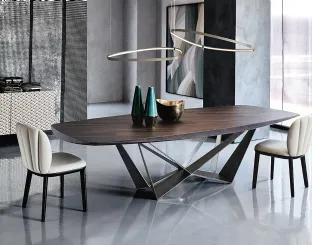 Tavolo in legno Skorpio Wood di Cattelan Italia