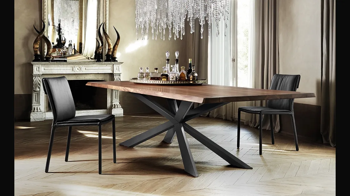 Tavolo Spyder Wood di Cattelan Italia