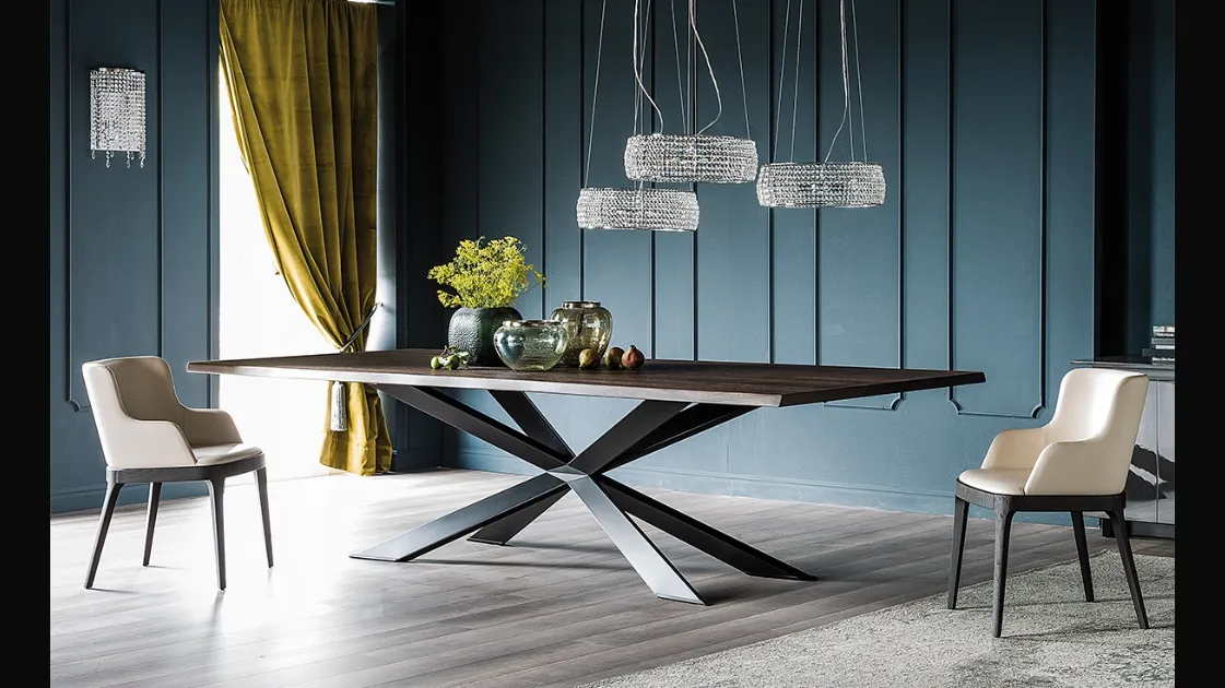 Tavolo Spyder Wood di Cattelan Italia