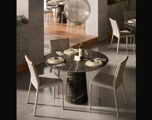 Tavolo rotondo Cuba Keramik Bistrot di Cattelan Italia