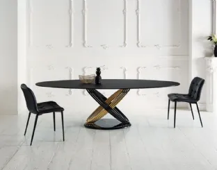 Tavolo Fusion in Cristallo di Bontempi