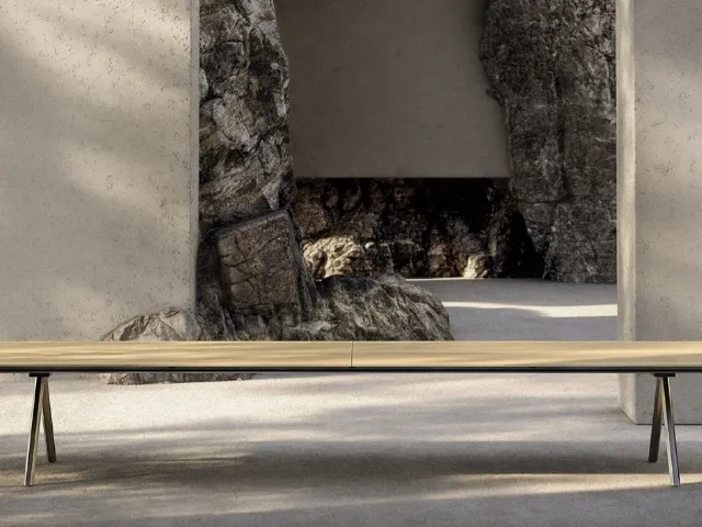 Tavolo HEB in legno di Frassino di Desalto