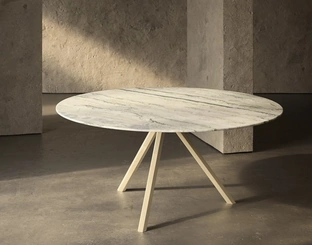 Tavolo HEB Round in marmo di Desalto