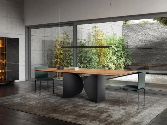 Tavolo Meet 2430W in legno di Lago