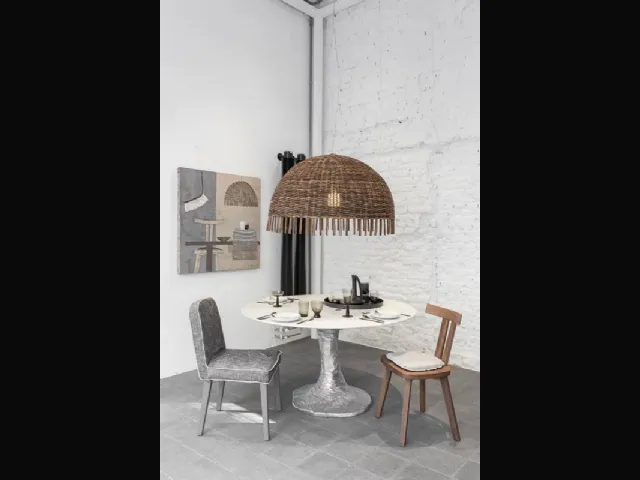 Tavolo Next 136 in marmo e alluminio di Gervasoni