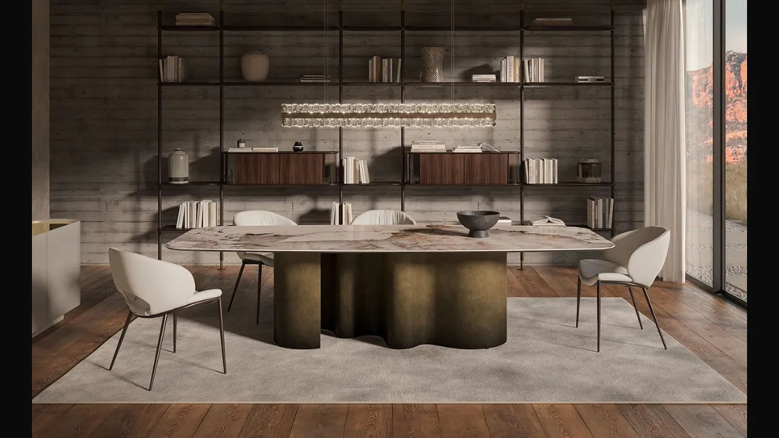 Tavolo Papel Keramik di Cattelan Italia
