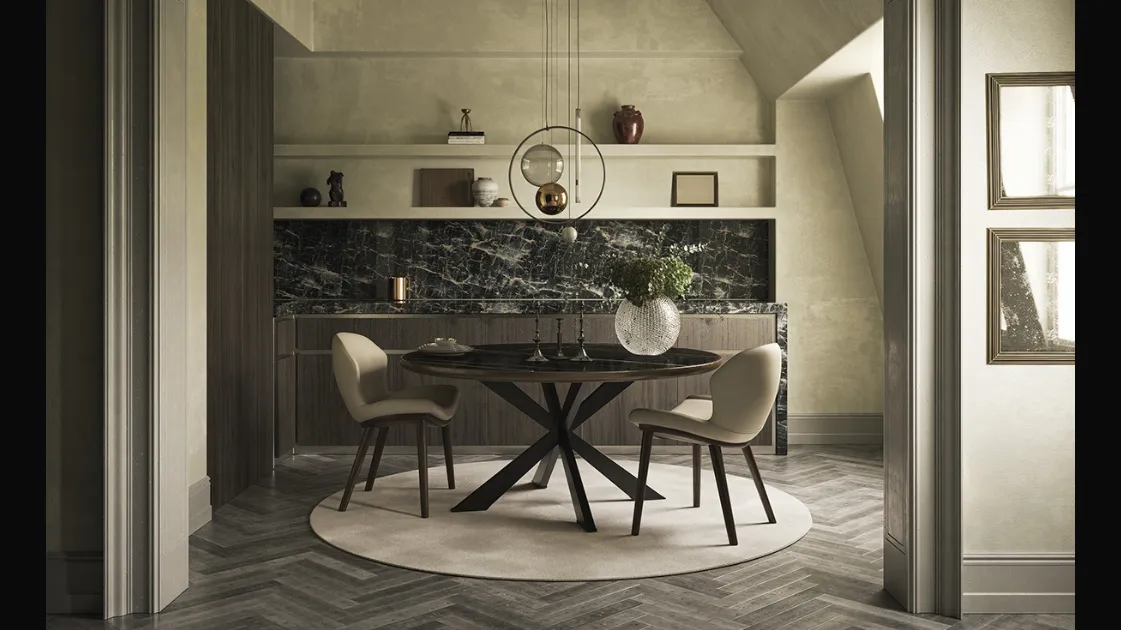 Tavolo Spider Keramik Premium Round di Cattelan Italia