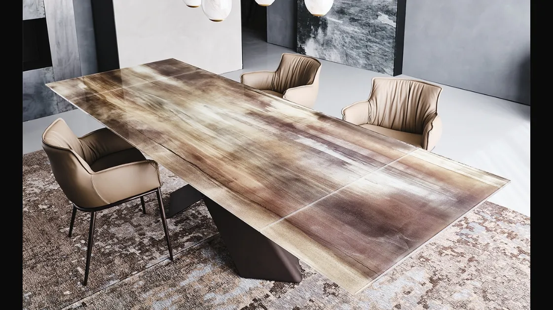Tavolo Tyron Cristalart Drive di Cattelan Italia