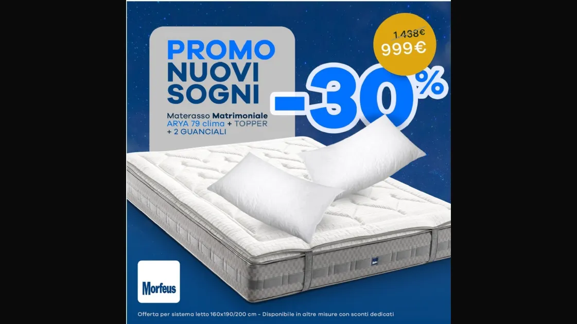 Promo Materasso + Topper + Guanciali