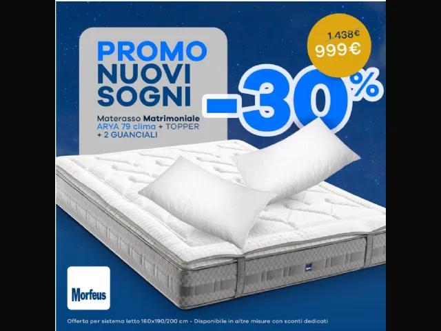 Promo Materasso + Topper + Guanciali
