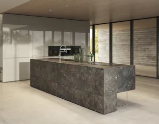 Cucina Design con isola 36e8 Cut Project 2822 di Lago