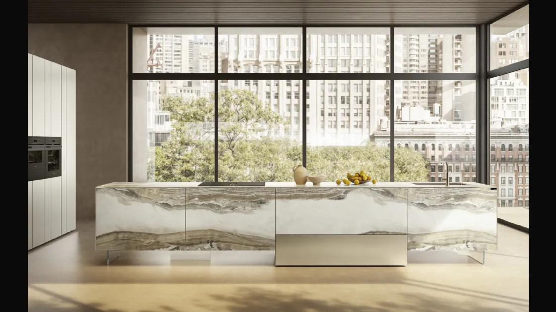 Cucina Design con isola 36e8 Project 2815 di Lago