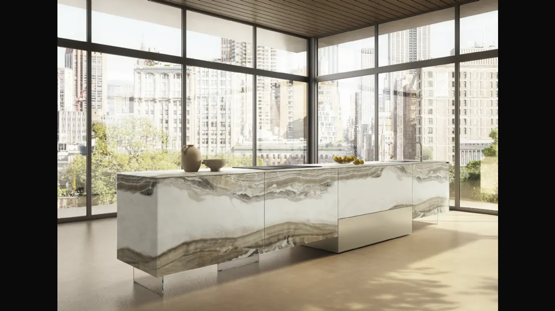 Cucina Design con isola 36e8 Project 2815 di Lago