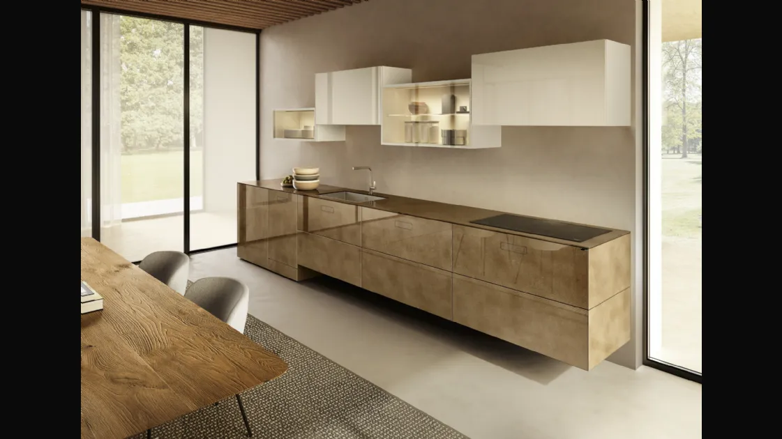 Cucina Design ad angolo 36e8 Project 2819 di Lago