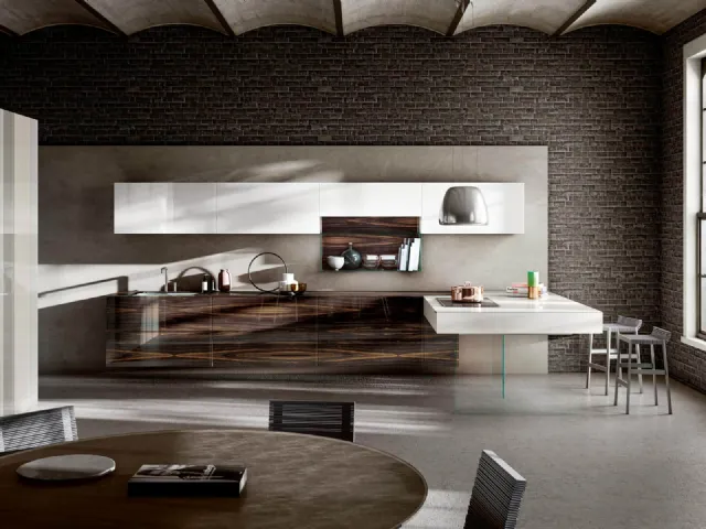 Cucina Design 36e8 Wood XGlass di Lago