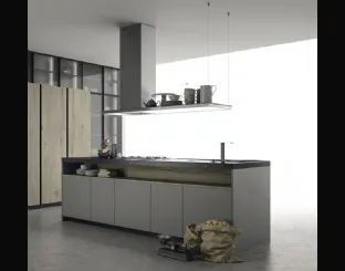 Cucina Design con isola Aspen composizione 2 di Doimo Cucine