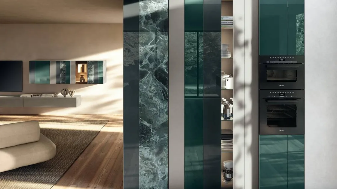 Cucina Design ad angolo NOW Project 2831 di Lago