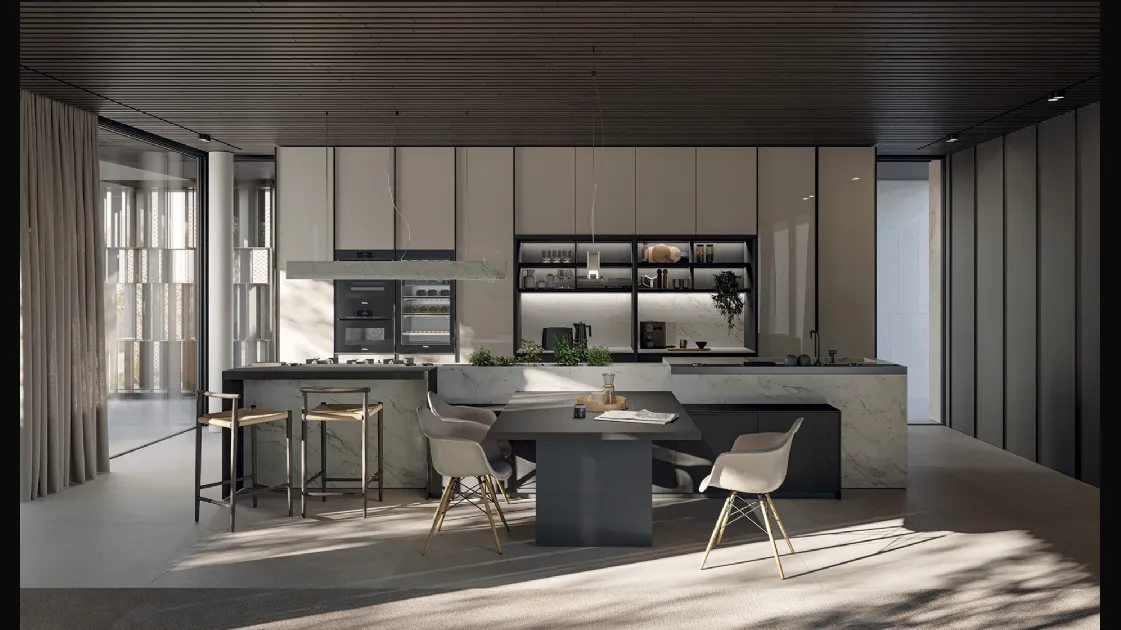 Cucina Design con isola Loggia In di Zampieri Cucine