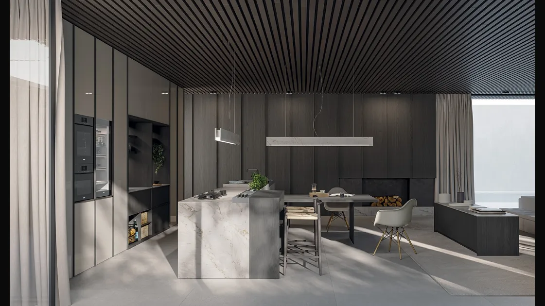 Cucina Design con isola Loggia In di Zampieri Cucine