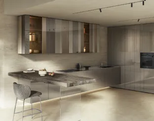 Cucina Design con penisola NOW Project 2829 di Lago