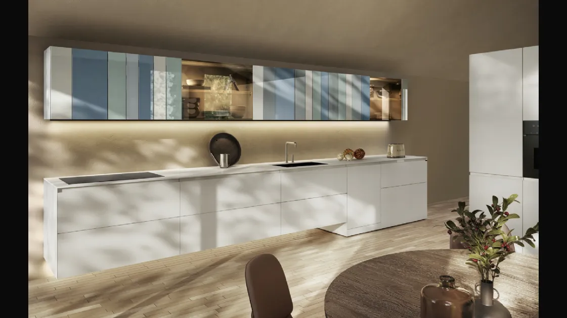Cucina Design ad angolo NOW Project 2833 di Lago
