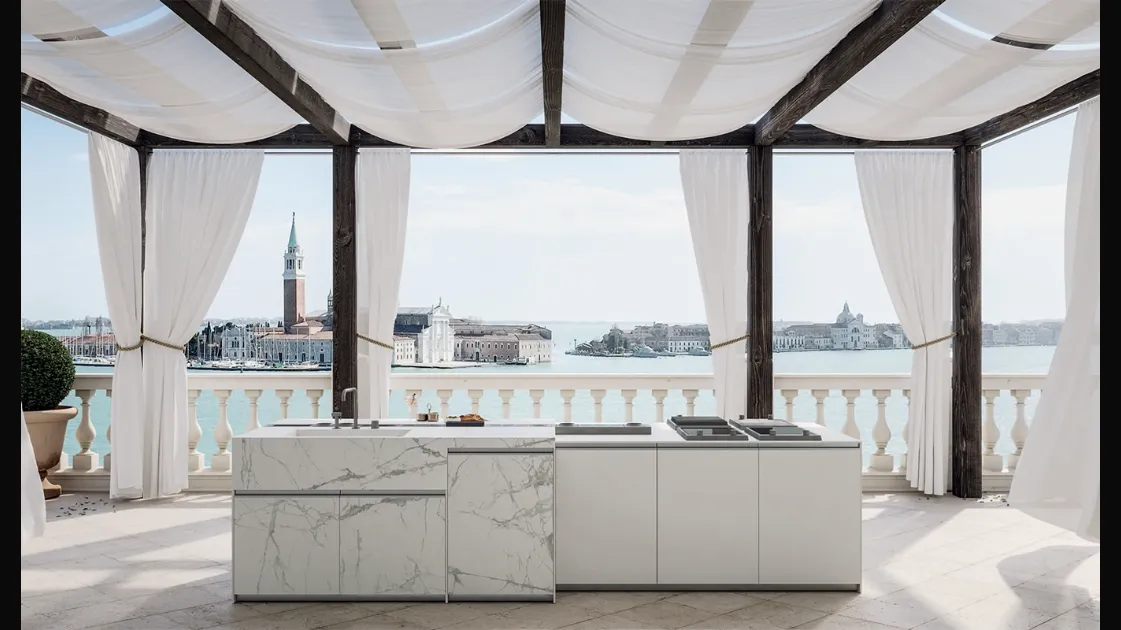 Cucina Design con isola Venezia 2 di Zampieri Cucine