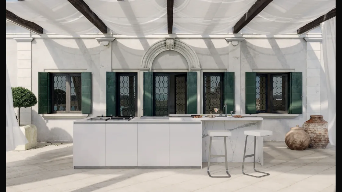Cucina Design con isola Venezia 2 di Zampieri Cucine