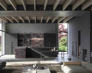 Cucina Design Irori 01 in laccato e Gres di Zampieri Cucine